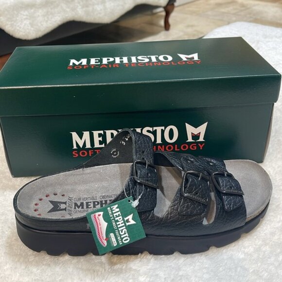 Mephisto Men's Zach Fit Cork Footbed Sandal - Picture 12 of 12